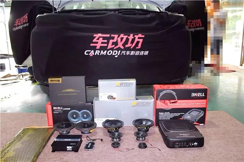 伊頓POW三分頻撞見霸克同軸,真的很享受-車改坊武漢店為豐田漢蘭達汽車音響升級