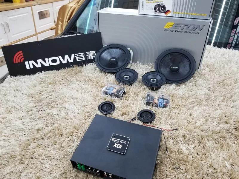 上海音豪奧迪A6汽車音響改裝德國伊頓三分頻，好聽樂享不停！