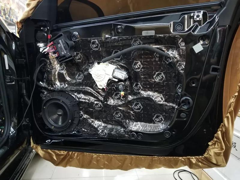 上海音豪奧迪A6汽車音響改裝德國伊頓三分頻，好聽樂享不停！