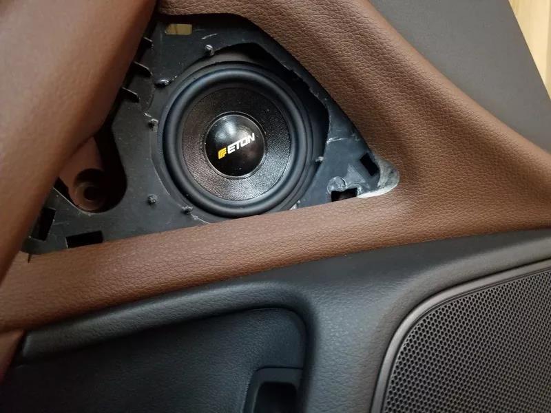 上海音豪奧迪A6汽車音響改裝德國伊頓三分頻，好聽樂享不停！