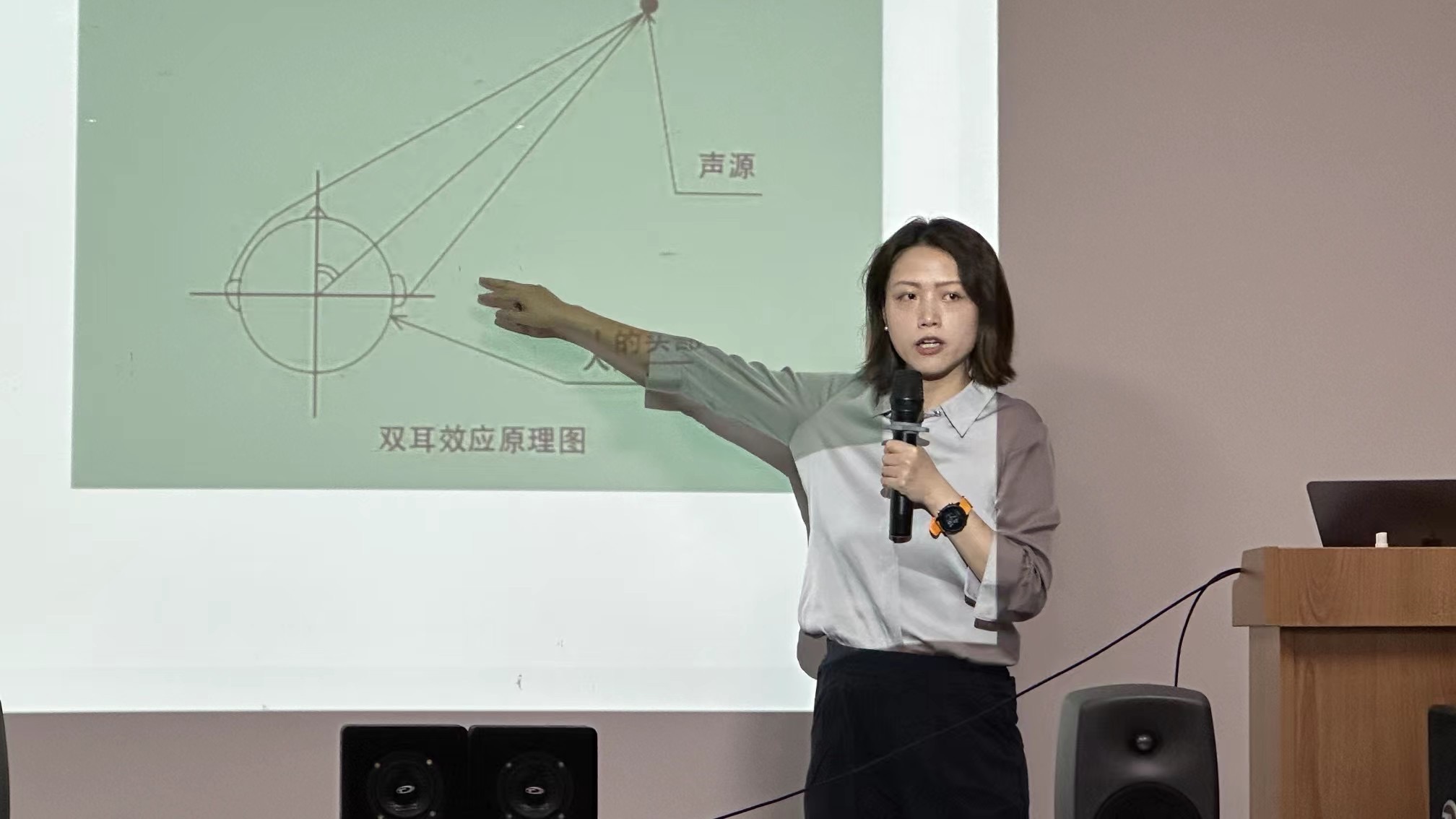特約導師戴璐博士后給參訓學員培訓主觀音質評價課程