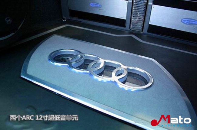 奧迪S4音響改裝ARC BLACK6.3三分頻套裝喇叭和ARC簽名