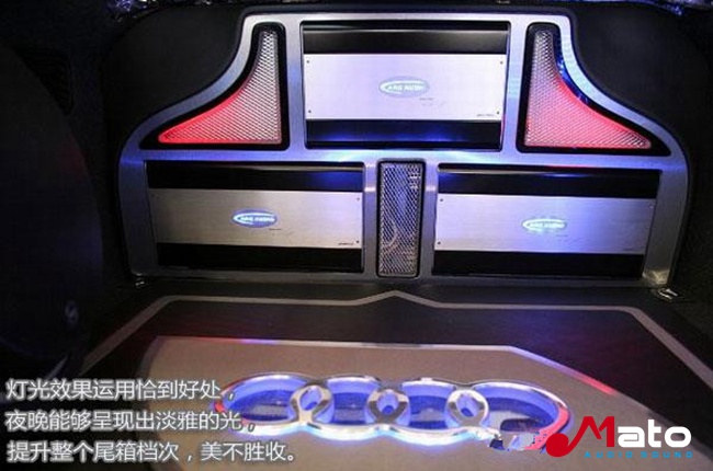 奧迪S4音響改裝ARC BLACK6.3三分頻套裝喇叭和ARC簽名